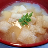 ❤大根と豆腐と南関あげの山椒香る味噌汁❤